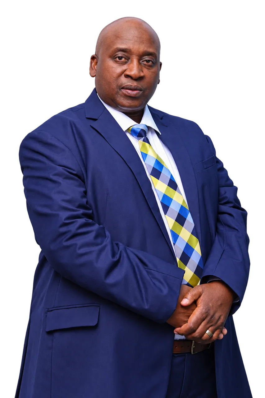 Bishop Professor Mpeli Mwaisumbe akiwa na tai ya rangi